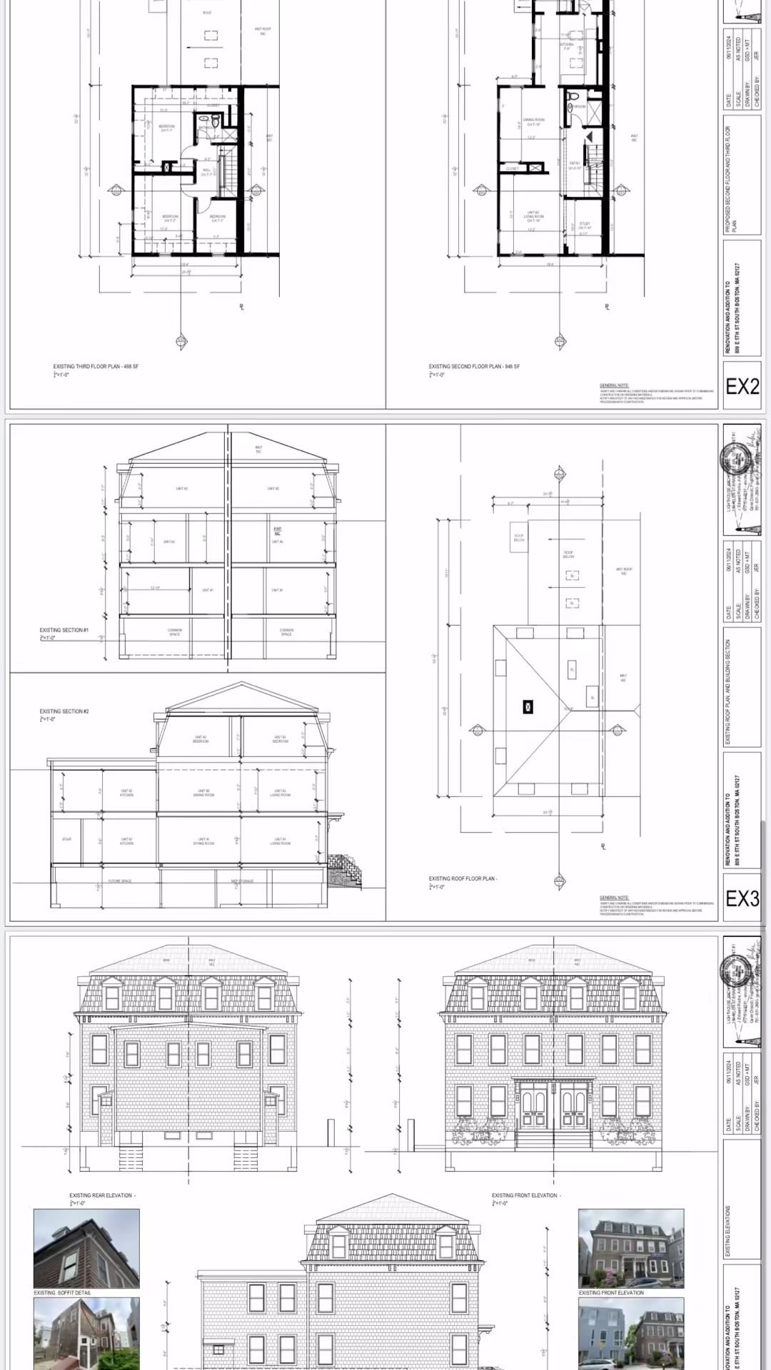 Schematic drawings to our upcoming addition & gut rehab fall project in south Boston☘️